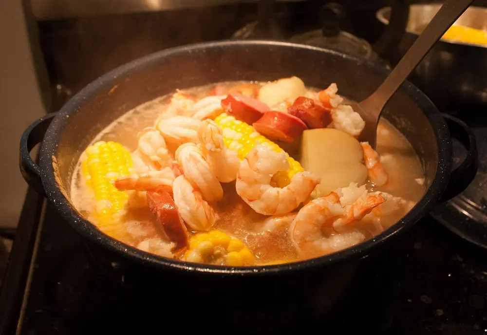 Lowcountry boil in Savannah, Georgia