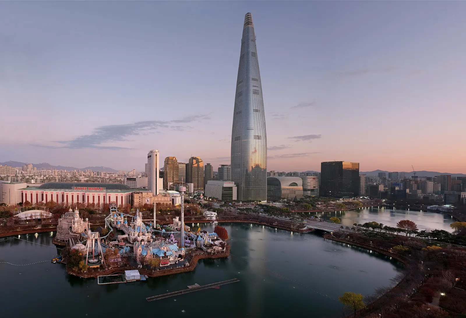 Lotte World Tower and Jamsil, Seoul, South Korea