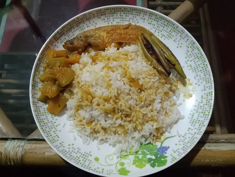 Fish curry in Seychelles