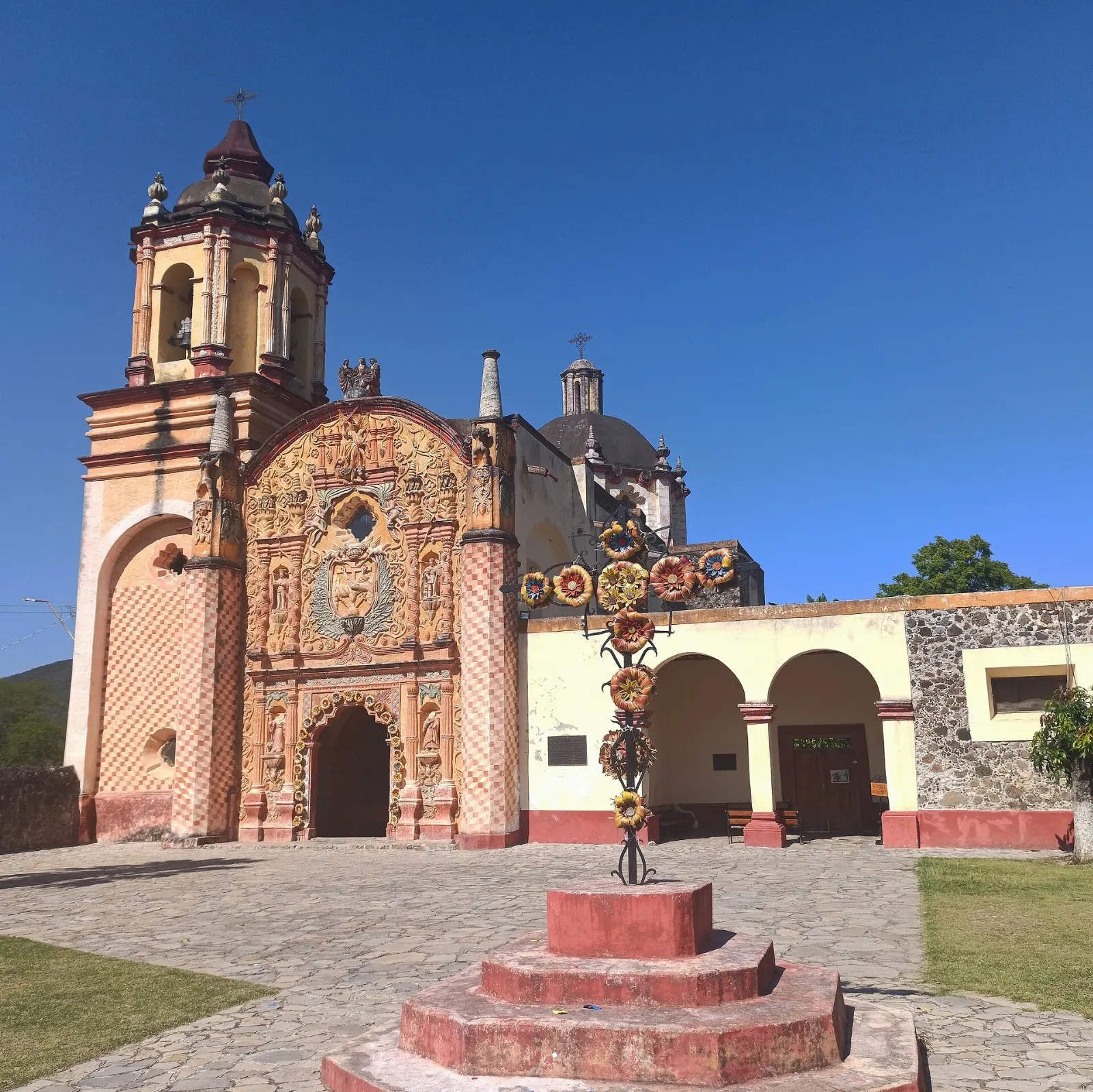 Small Franciscan mission church at Concá in Arroyo Seco, Sierra Gorda, Querétaro