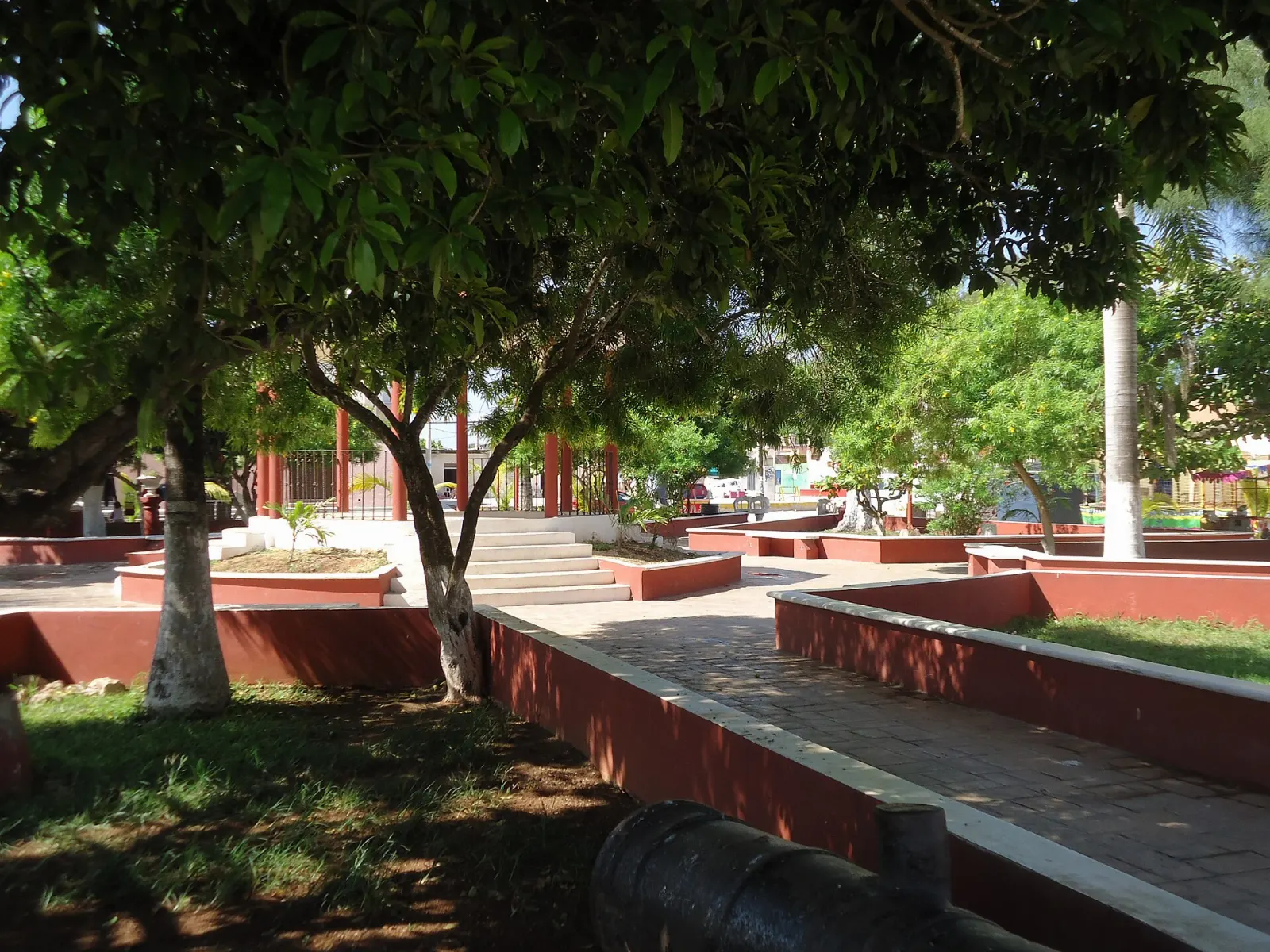 A street in the small town of Sisal in Yucatán