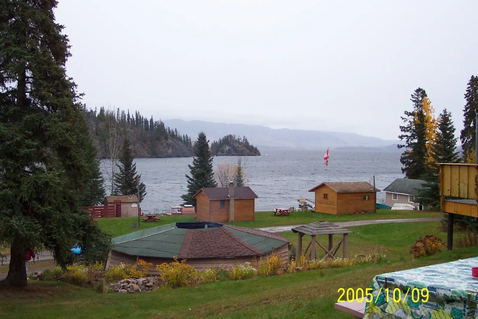 Long blue expanse of Babine Lake in northern British Columbia, Smithers, British Columbia