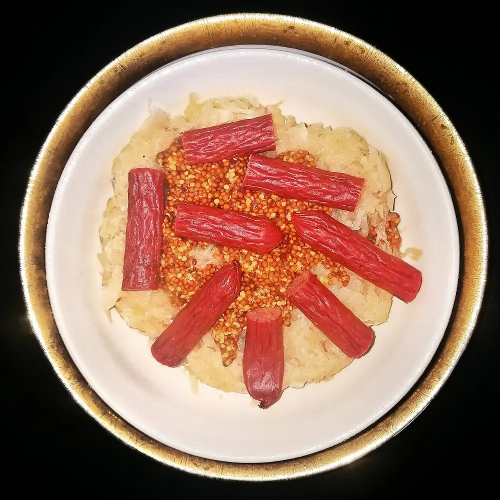 Smoked sausage in Smithers, British Columbia