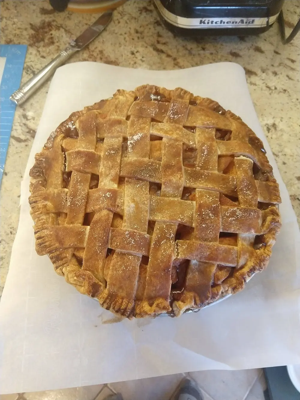 Homemade pie in Smithers, British Columbia