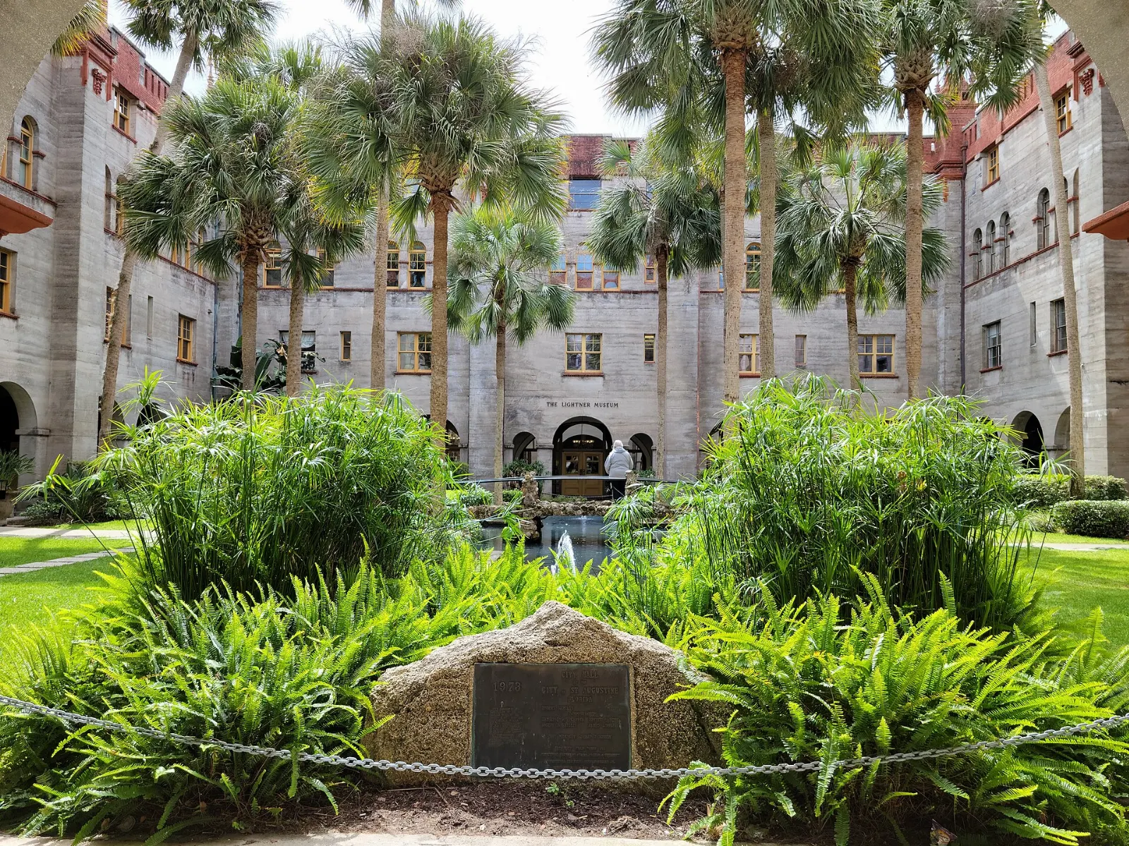 The ornate Spanish Renaissance Revival building of the Lightner Museum, St. Augustine, Florida