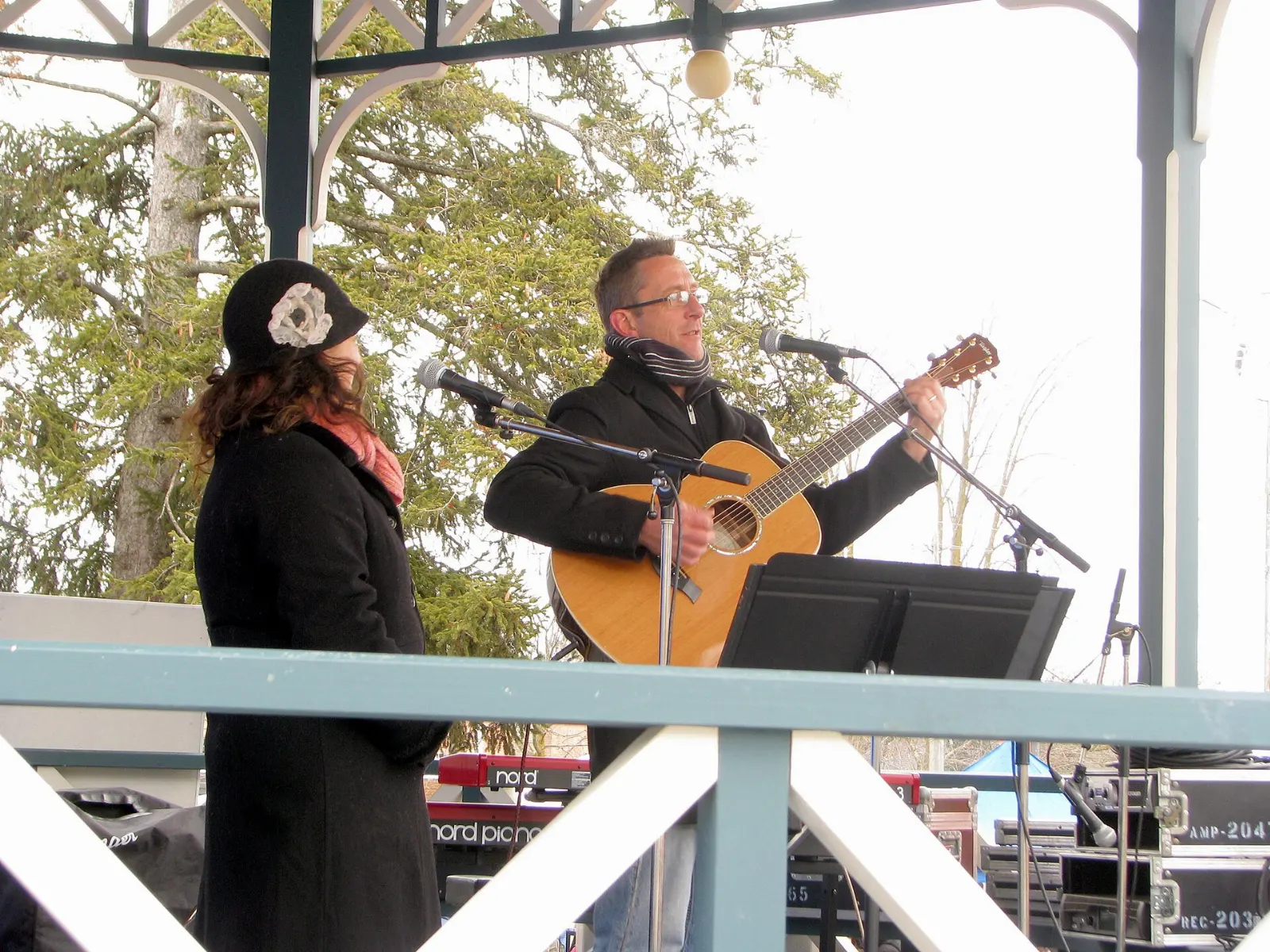 Visitors at the Elmira Maple Syrup Festival in Ontario, St. Jacobs, Ontario