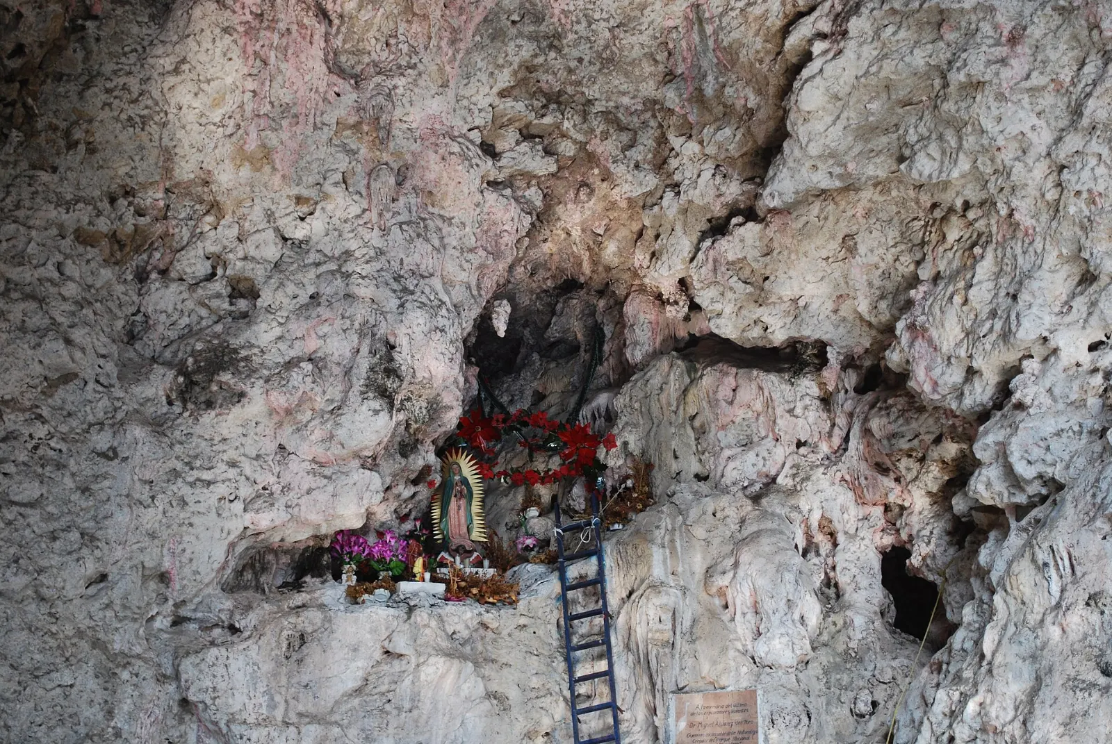 A sea cave in the wall of Sumidero Canyon, Chiapas