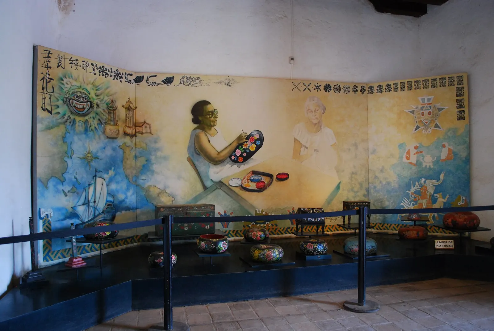 Lacquerware displayed at the lacquer museum in Chiapa de Corzo, Sumidero Canyon, Chiapas