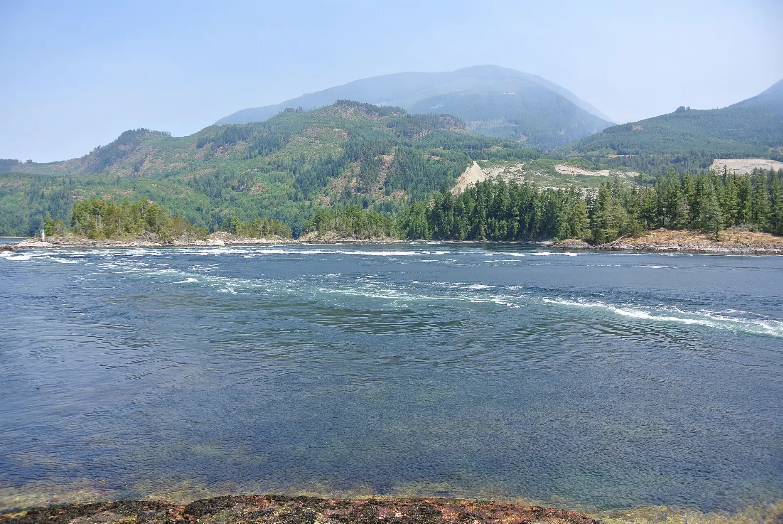 Tidal rapids at Skookumchuck Narrows near Egmont, Sunshine Coast, British Columbia
