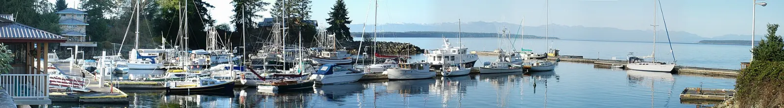 Small craft harbour at Lund on the northern Sunshine Coast, British Columbia