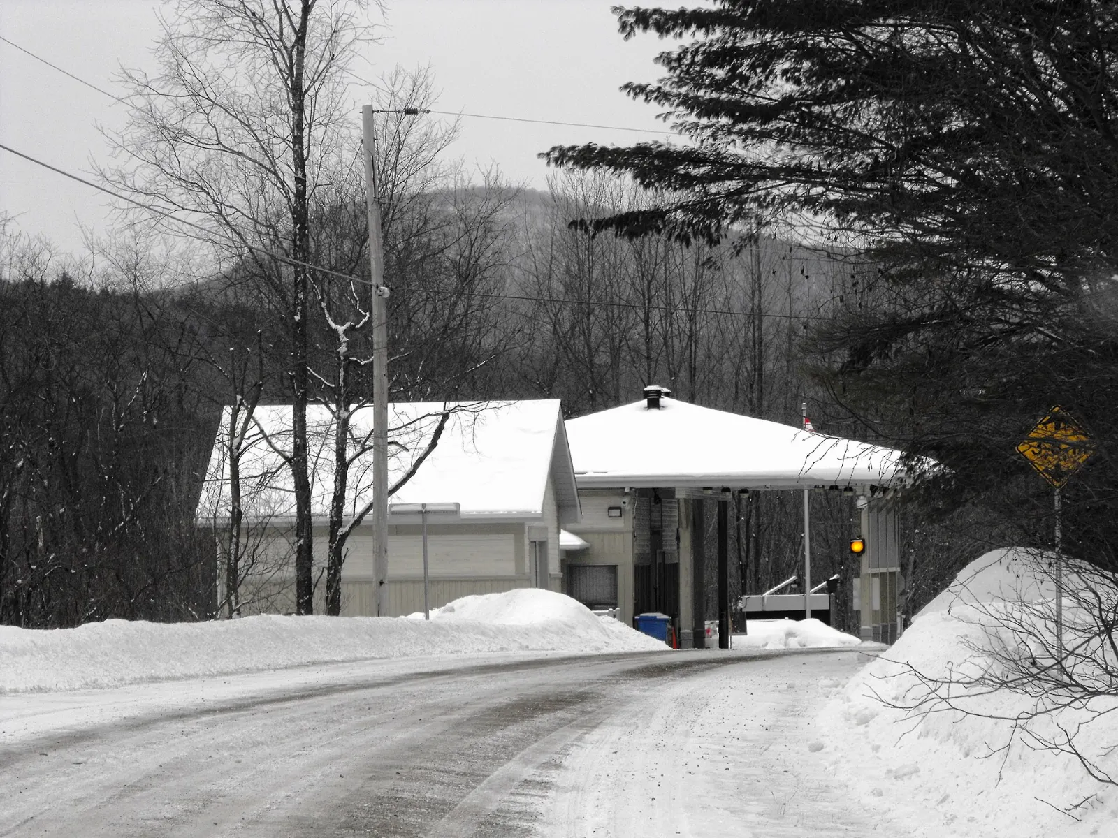 Rural landscape near Glen Sutton in southern Quebec