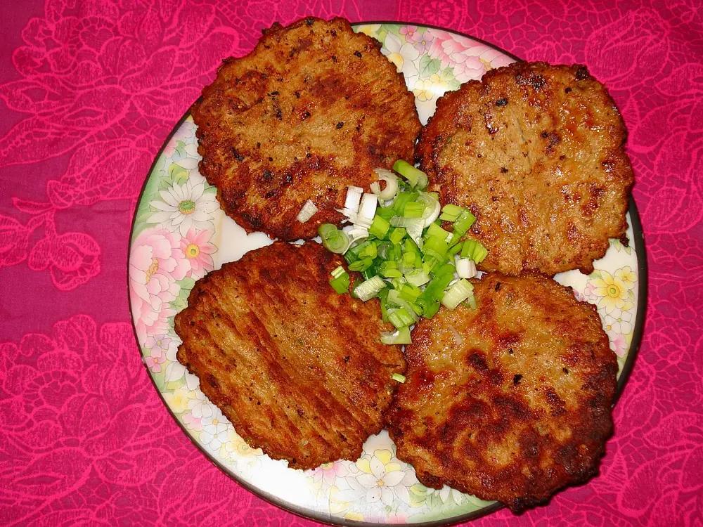 Chapli kebab in Swat Valley, Pakistan