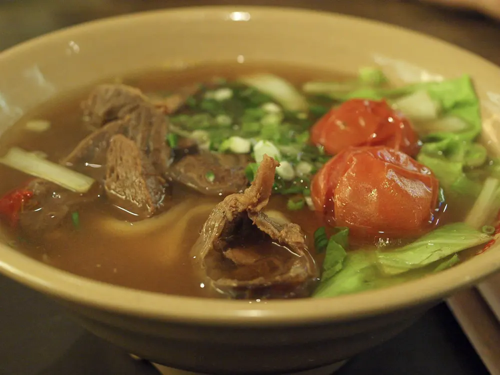 Beef noodle soup in Taipei, Taiwan