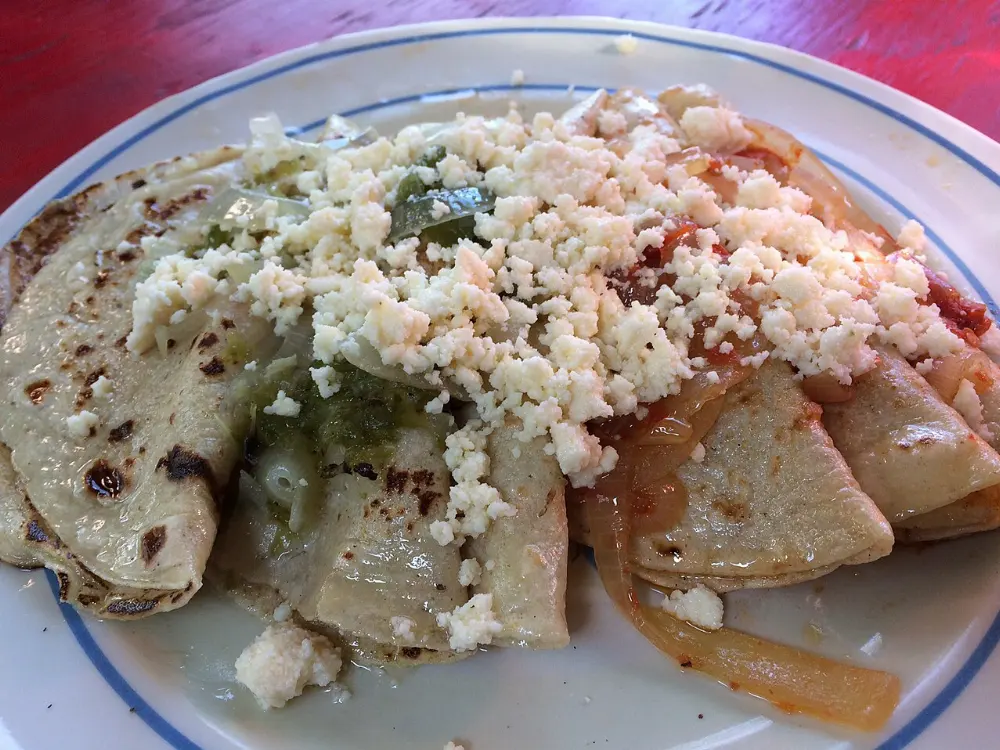 Enchiladas huastecas in Tamasopo, San Luis Potosí