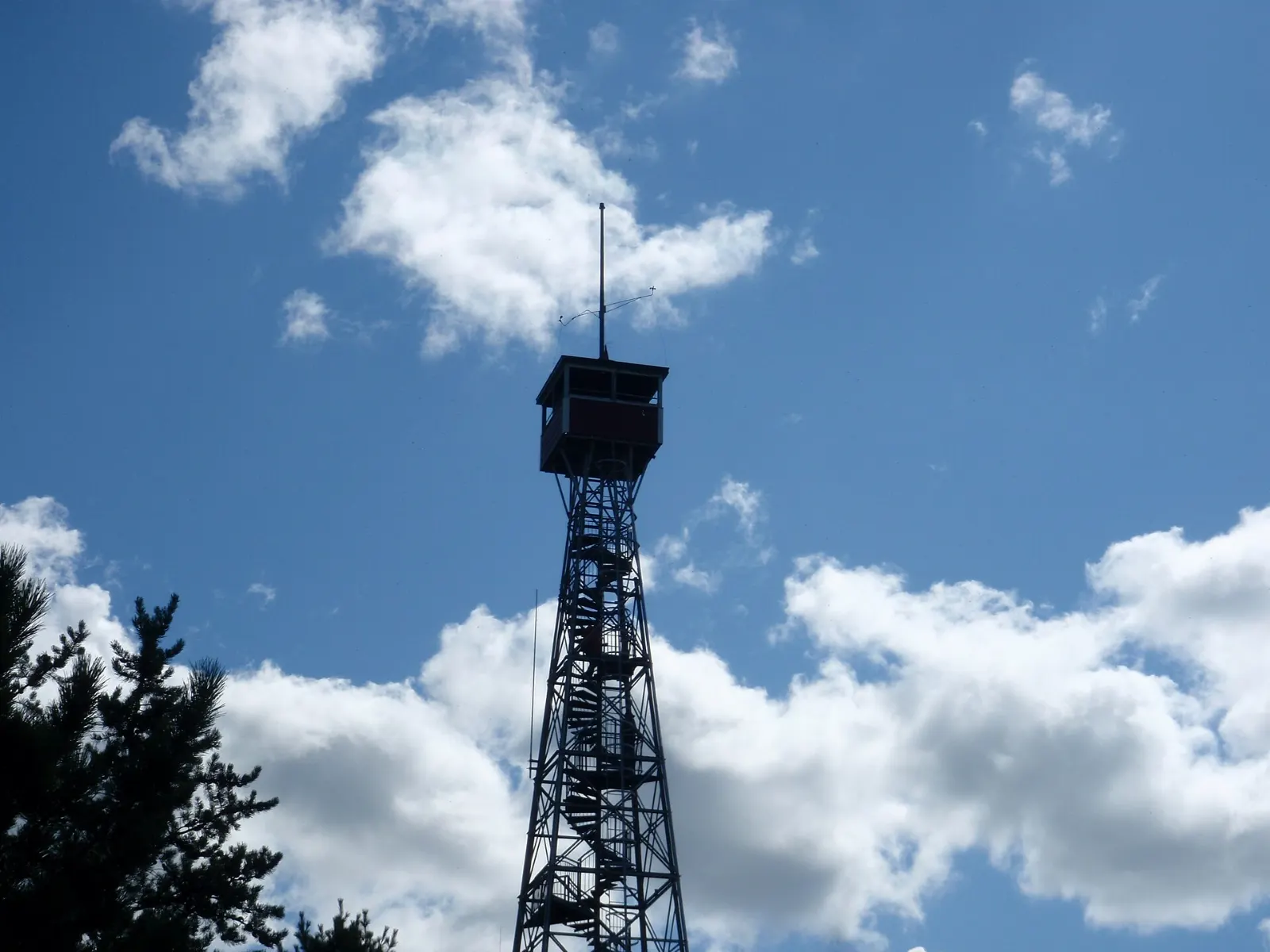 Temagami Fire Tower on the summit of Caribou Mountain, Ontario