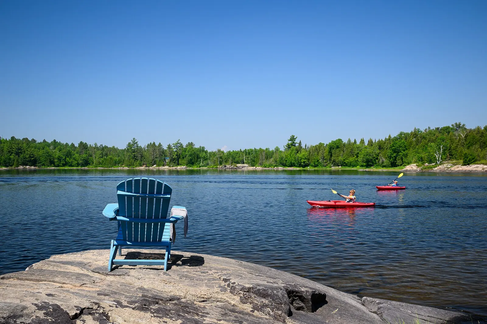 Islands and pines on Lake Temagami in northeastern Ontario
