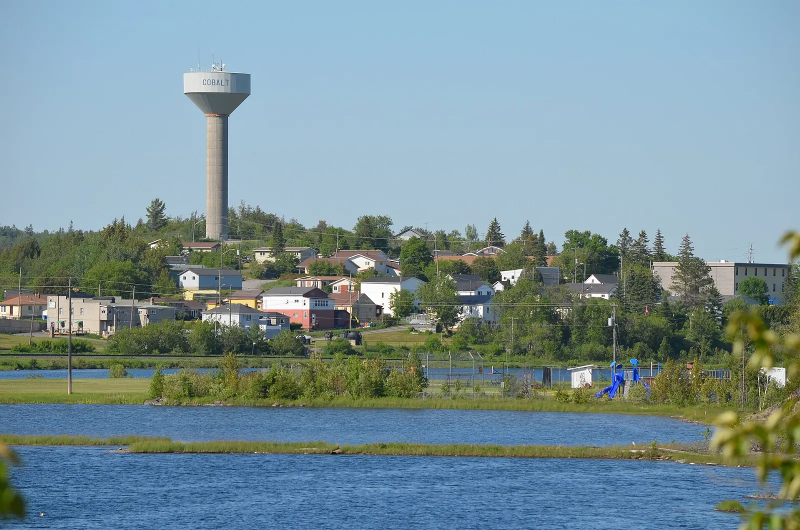 Historic mining town streetscape in Cobalt Ontario, Temagami, Ontario