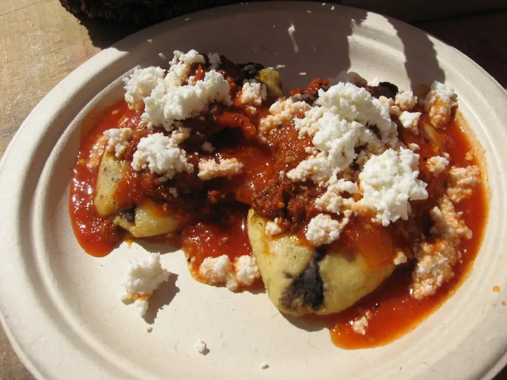 Tlacoyos in Teotihuacan, State of Mexico
