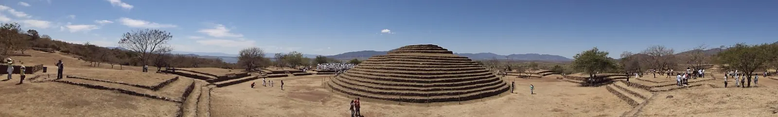 Circular stepped ceremonial structures at Guachimontones, Tequila, Jalisco