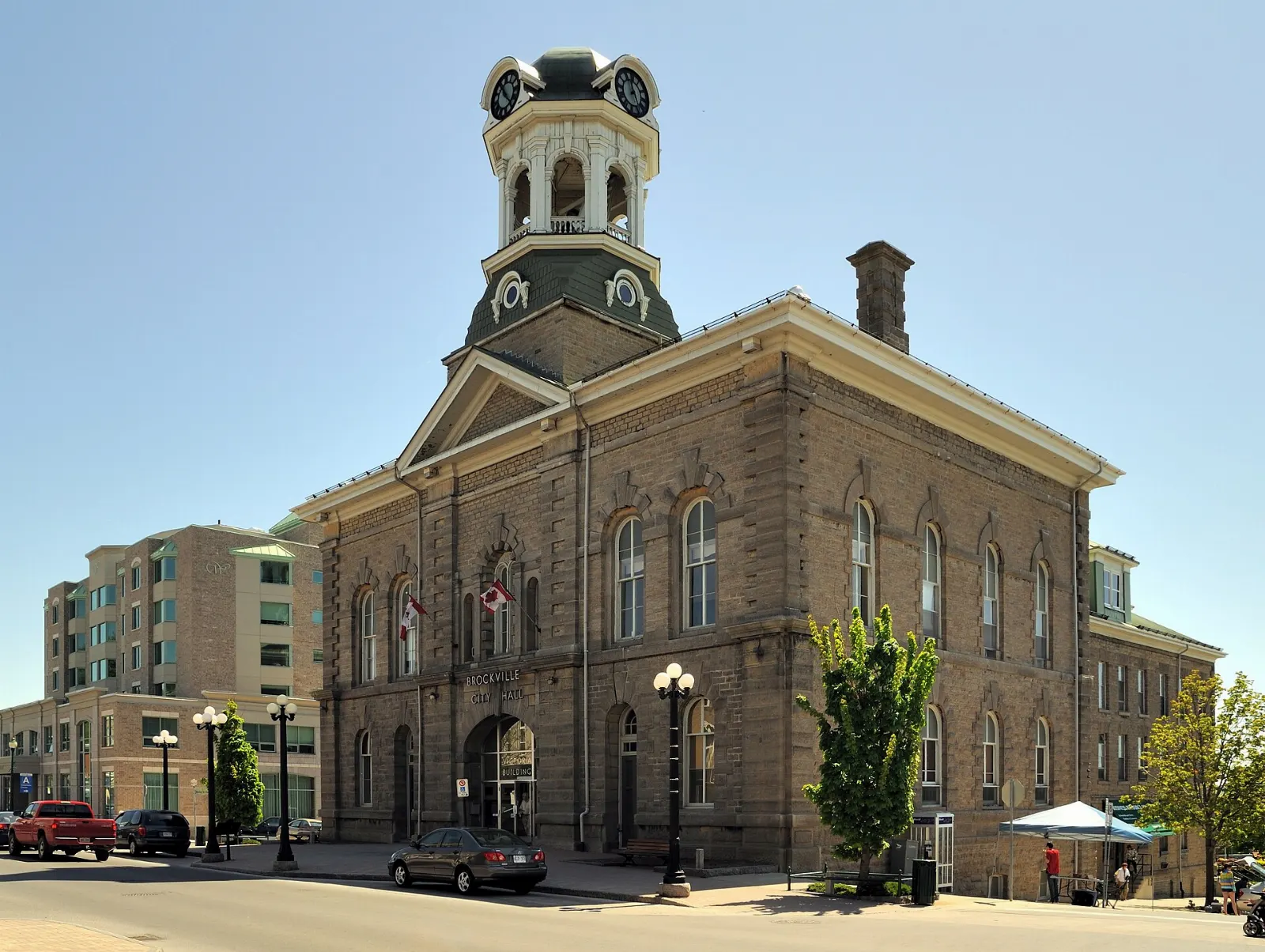 Brockville waterfront on the St. Lawrence River, Thousand Islands, Ontario