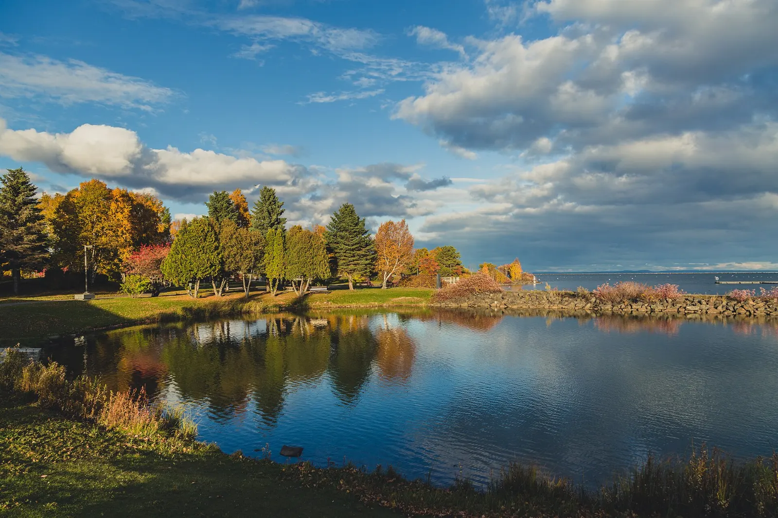 Waterfront at Marina Park in the north end of Thunder Bay, Ontario