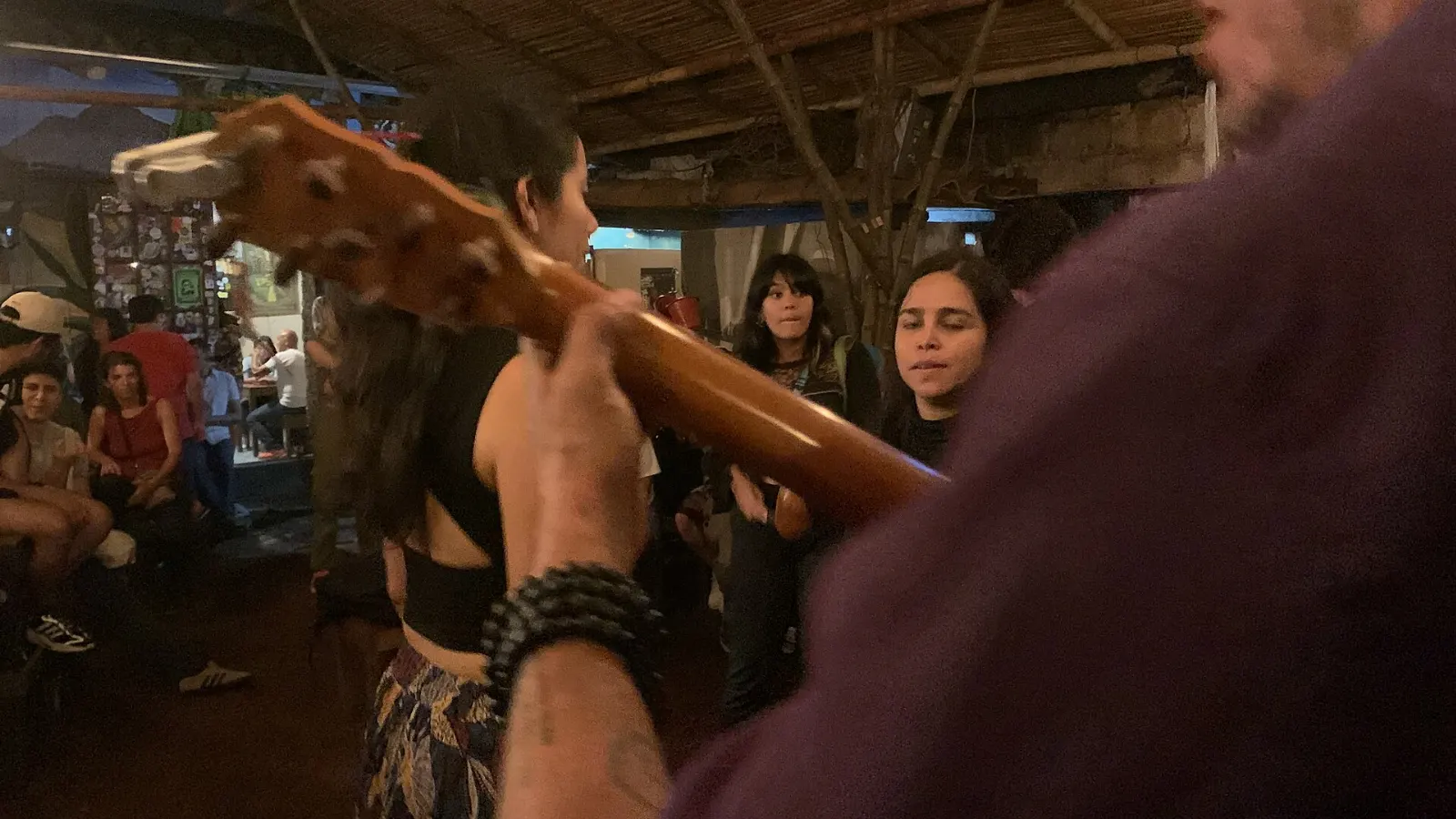 Musicians playing jaranas at a fandango in Veracruz, Tlacotalpan, Veracruz