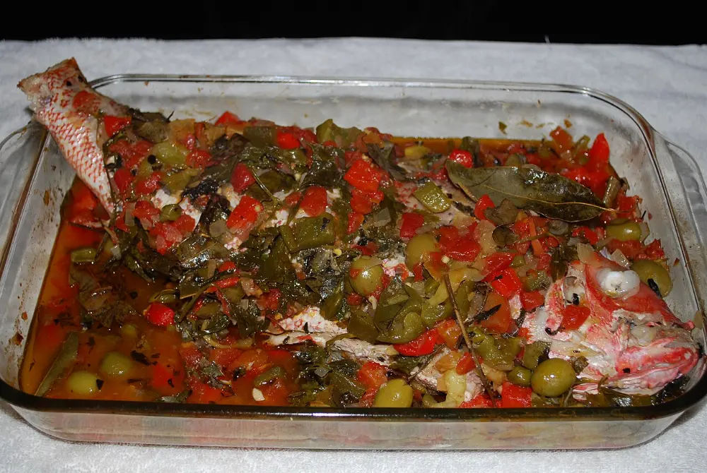 Huachinango a la veracruzana in Tlacotalpan