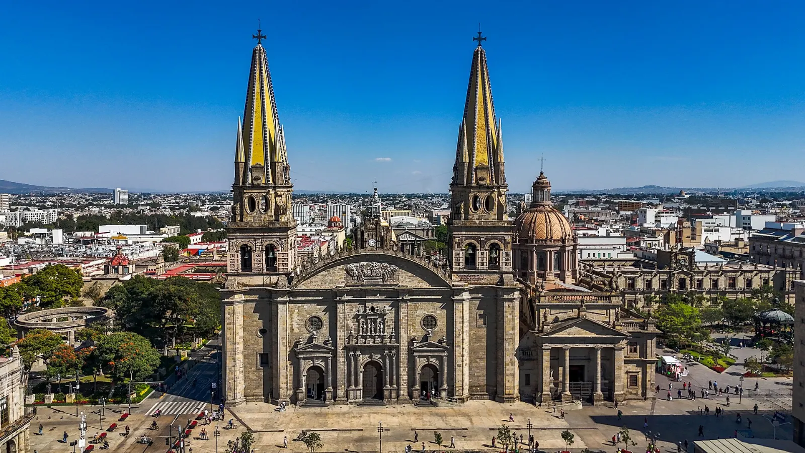 Twin towers of Guadalajara Cathedral, Tlaquepaque, Jalisco