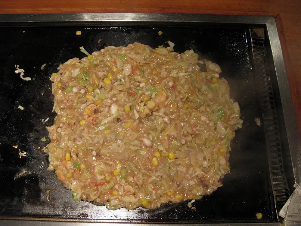 Monjayaki in Tokyo, Japan