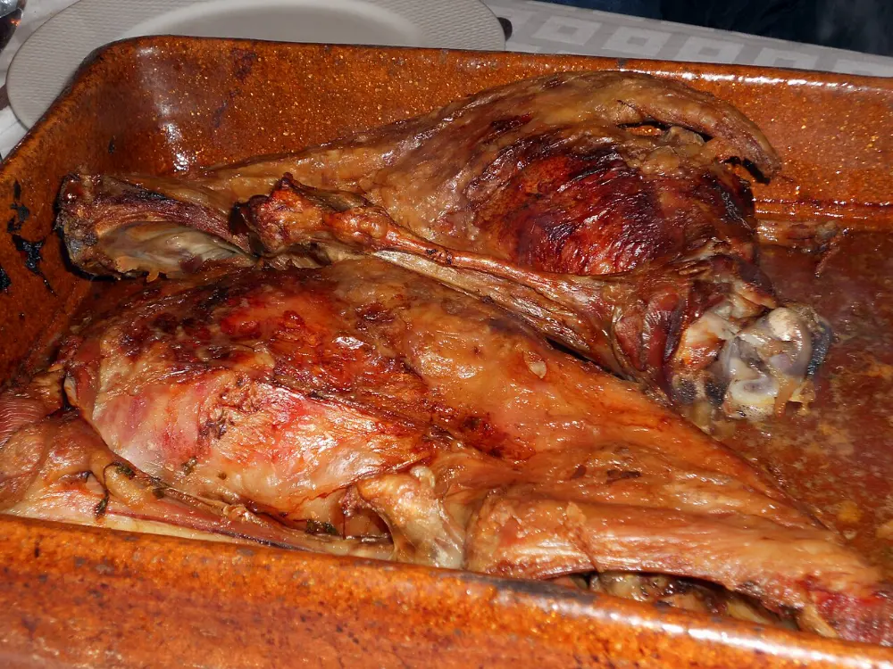Lamb asado in Torres del Paine, Chile