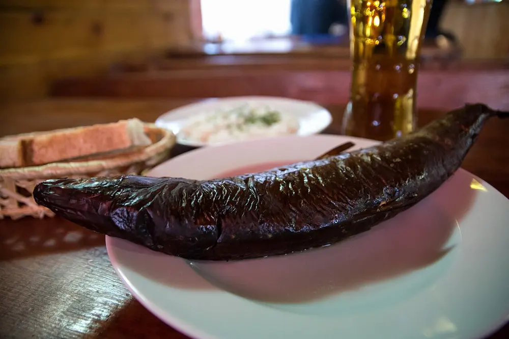 Smoked whitefish in Traverse City, Michigan
