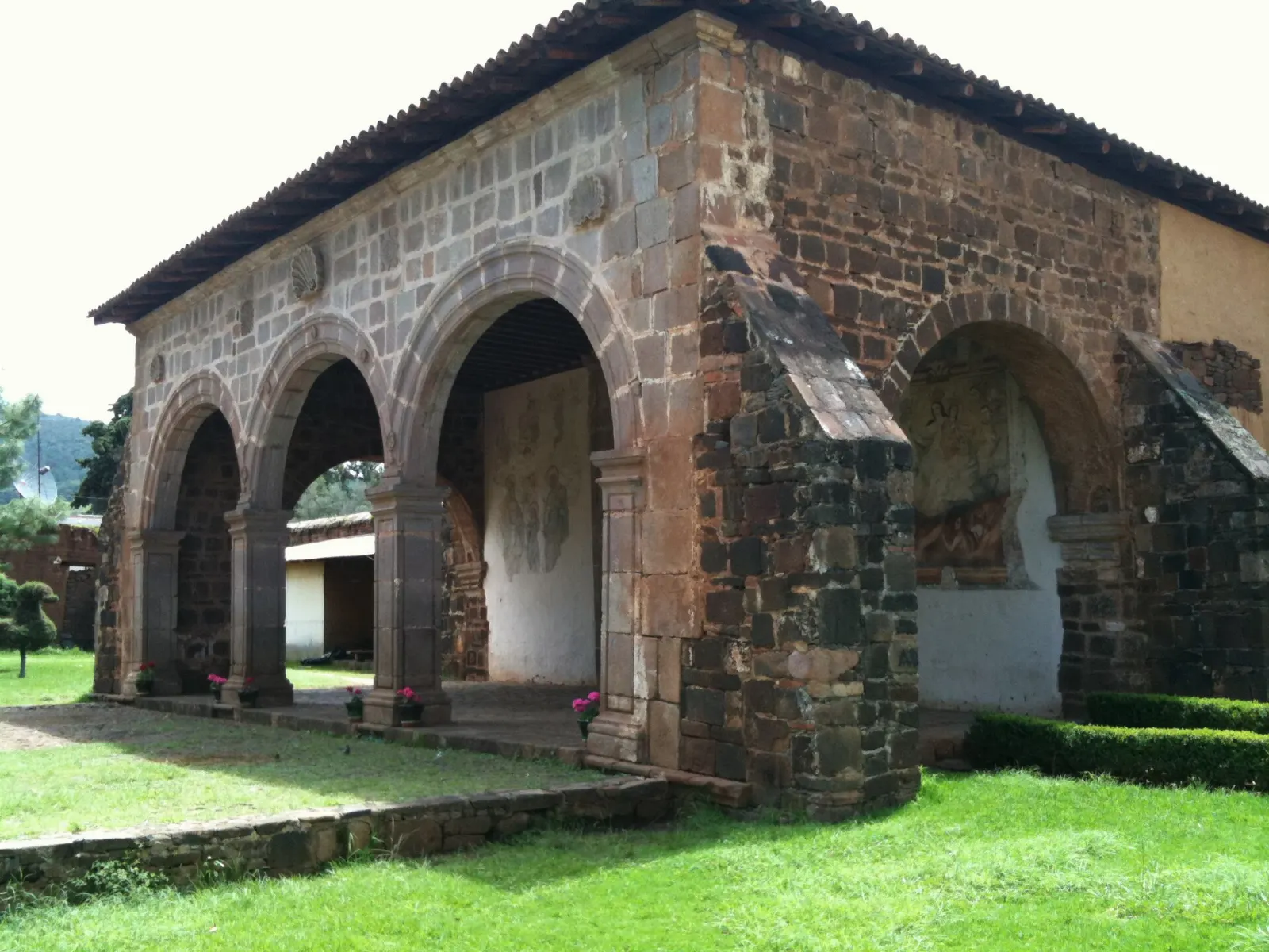 Church of La Soledad beside the monastery atrium in Tzintzuntzan, Michoacán