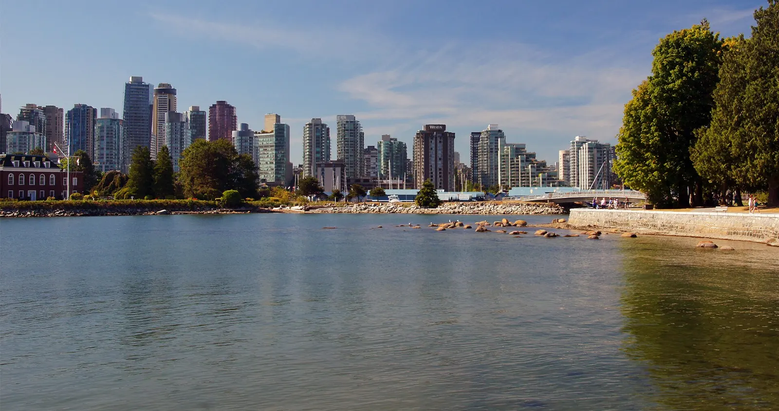 Vancouver Canada Stanley Park Seawall and Granville Island