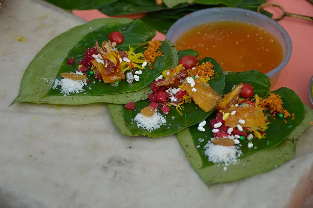 Banarasi paan in Varanasi, India