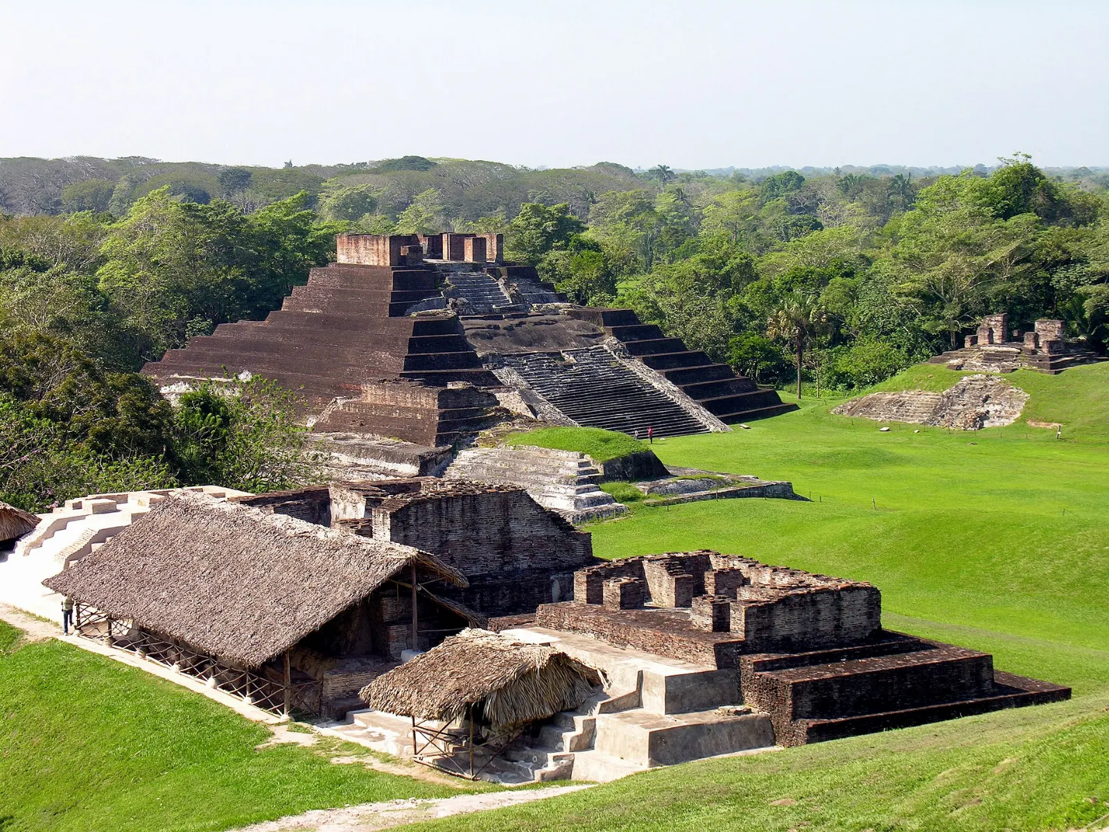 Brick structures at the Maya site of Comalcalco, Villahermosa, Tabasco