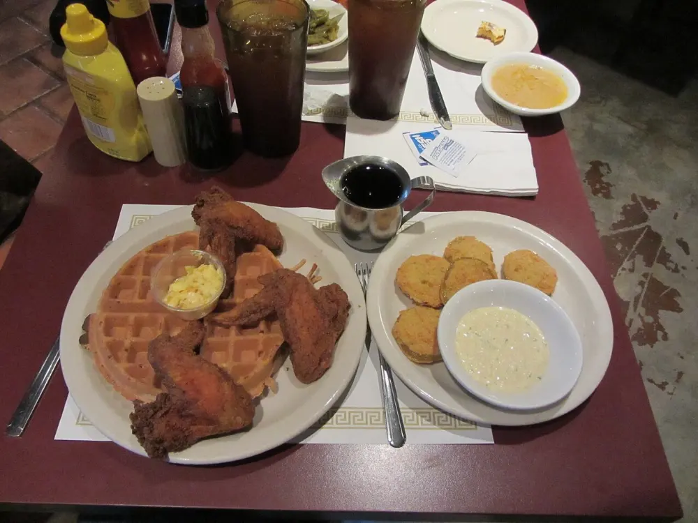 Fried green tomatoes in Wake Forest, North Carolina