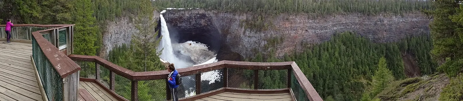 Wells Gray British Columbia Helmcken and Moul Falls