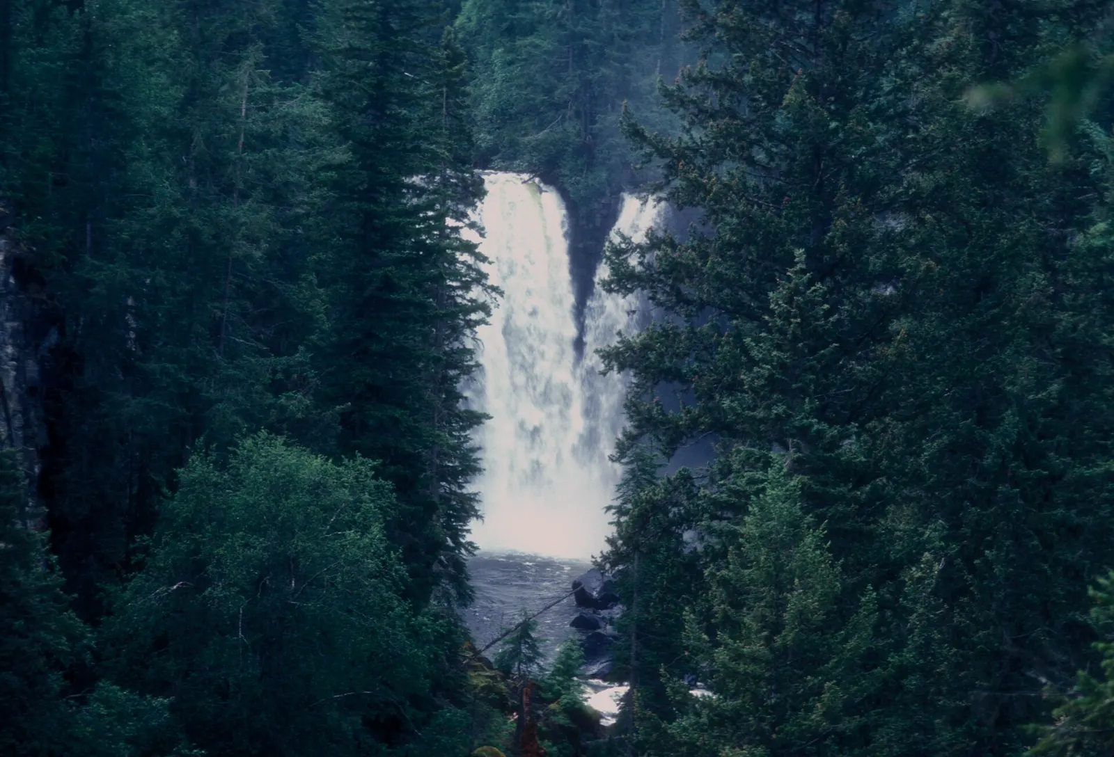 Canim Falls on the Canim River between Canim Lake and Mahood Lake, Wells Gray Provincial Park, British Columbia
