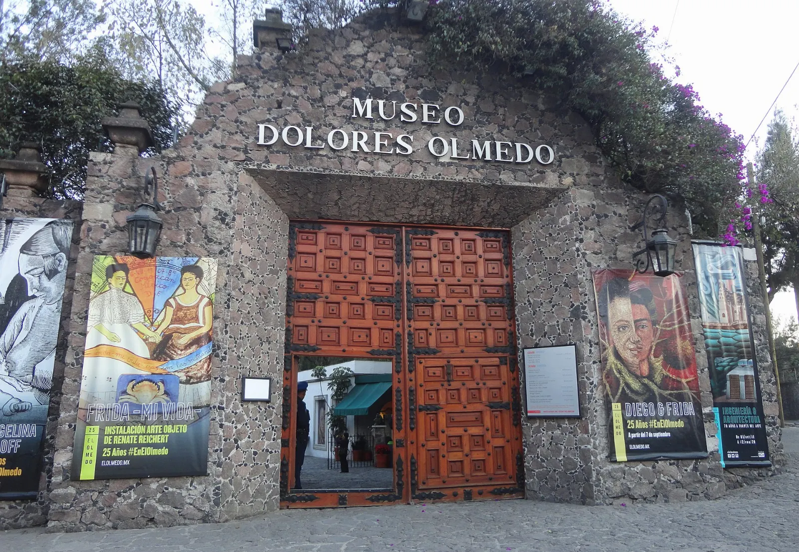 Courtyard of the Museo Dolores Olmedo in Xochimilco, Mexico City
