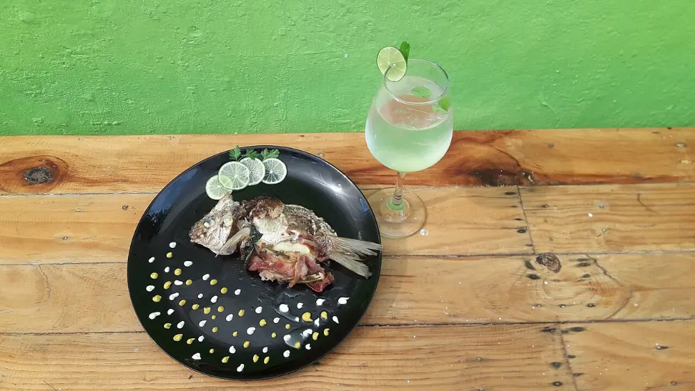 Pescado zarandeado in Yelapa, Jalisco