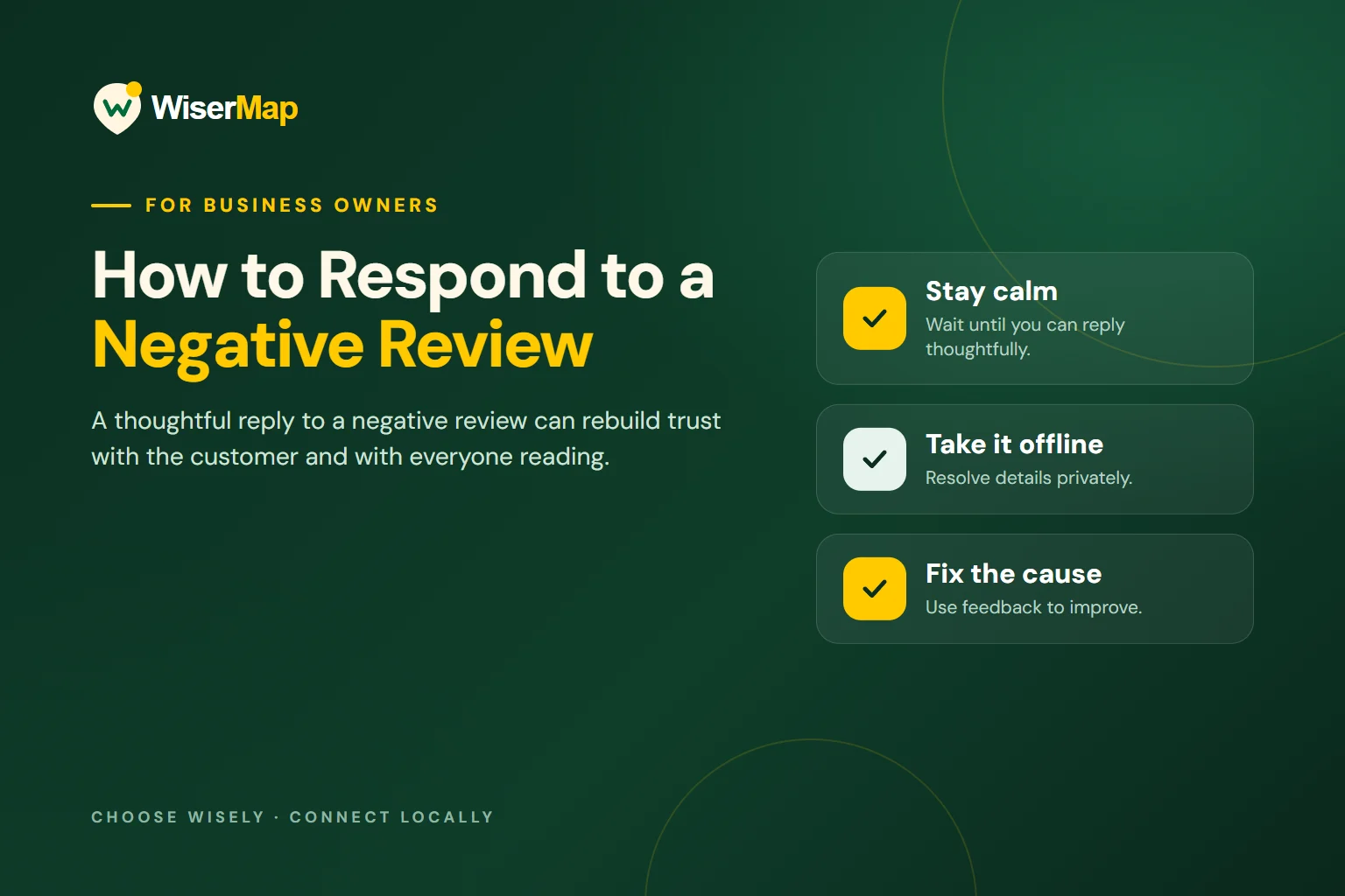 How to Respond to a Negative Review