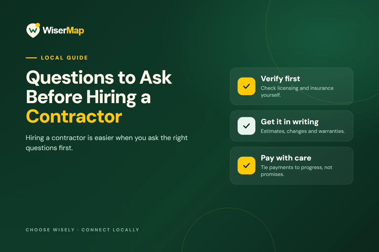 Questions to Ask Before Hiring a Contractor