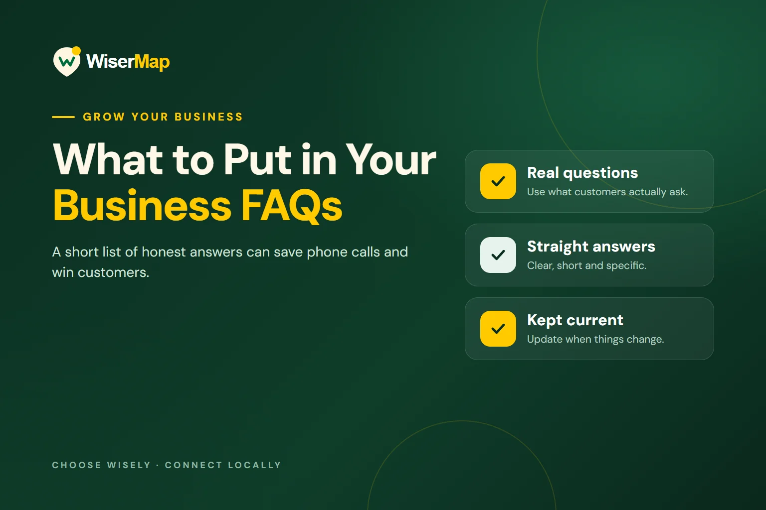 What to Put in Your Business FAQs