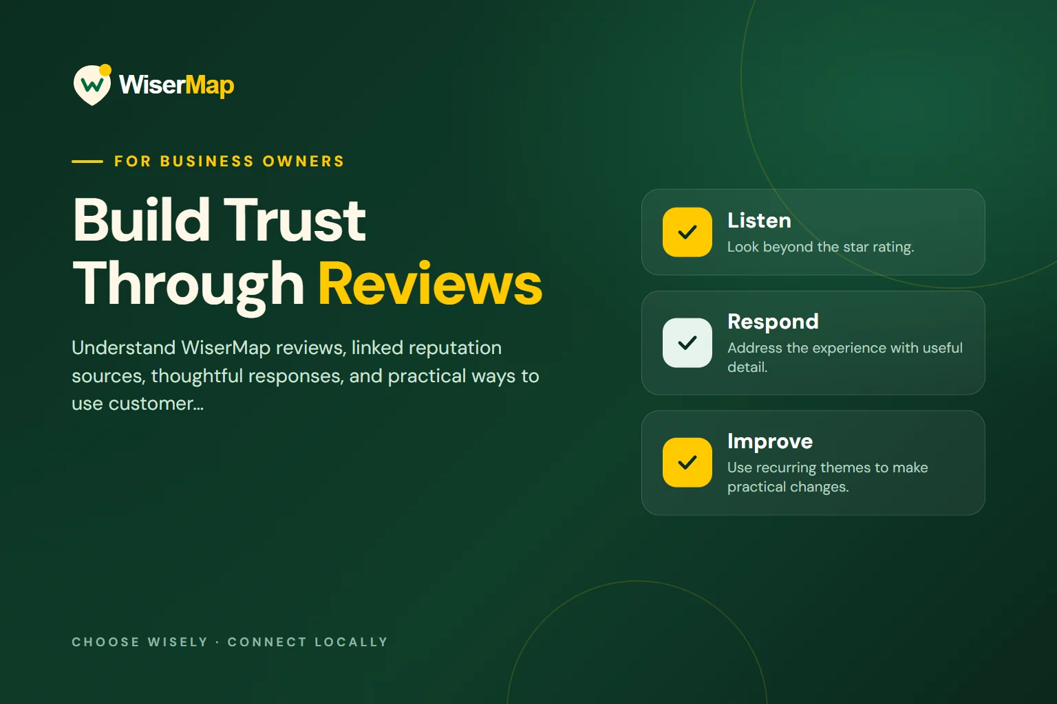 Build Trust Through Reviews