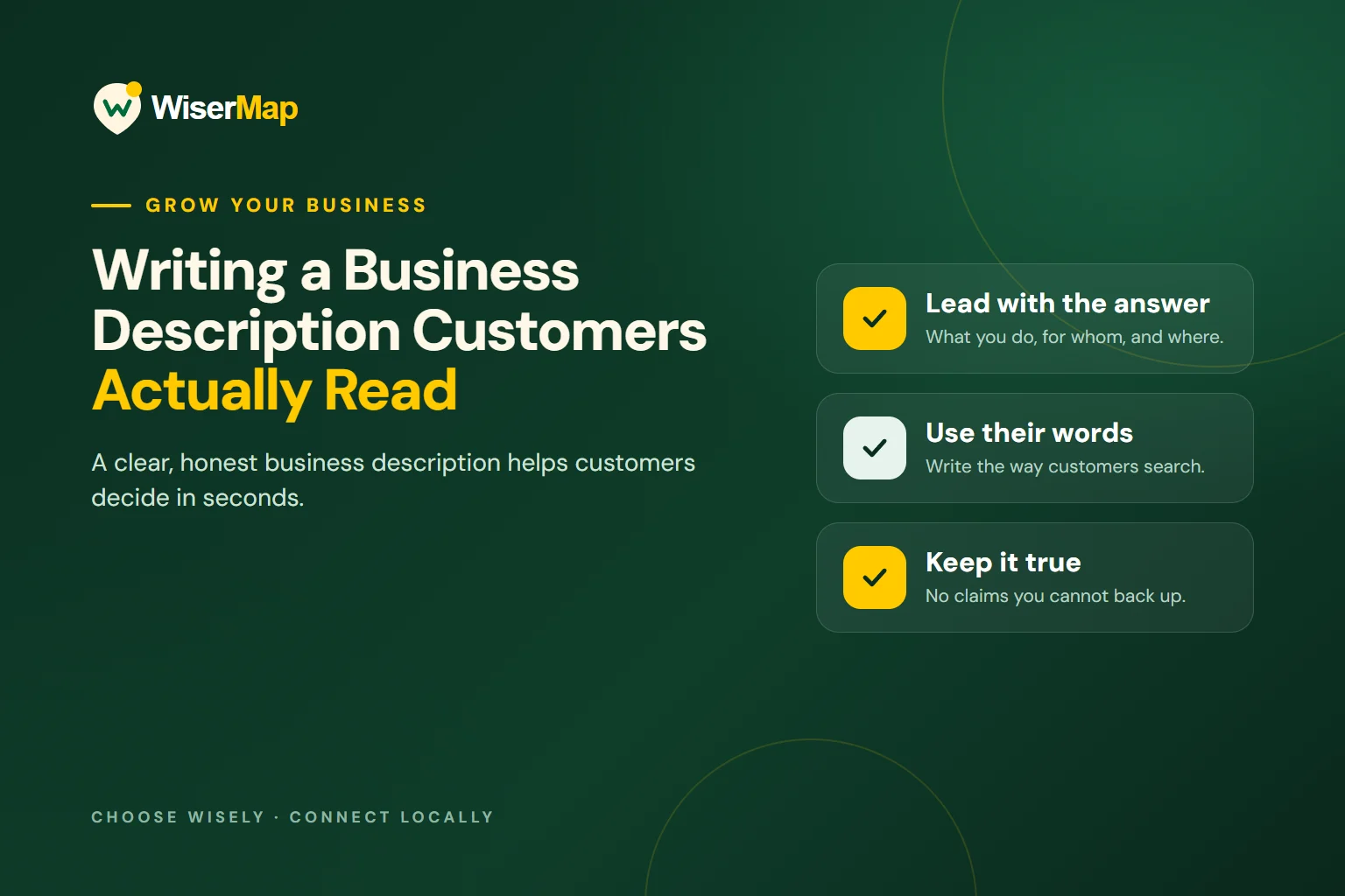 Writing a Business Description Customers Actually Read