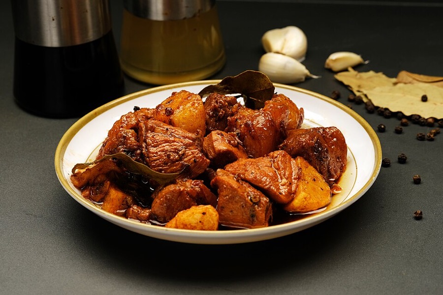 Adobo, a local dish of Manila