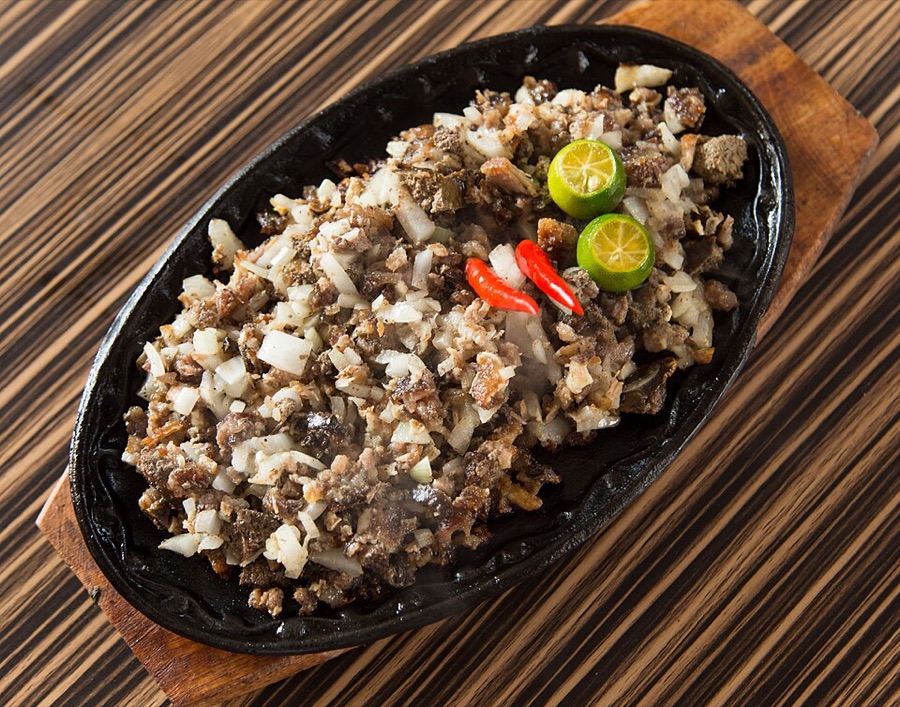 Sisig, a local dish of Manila