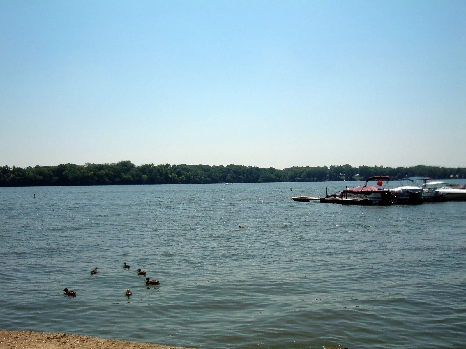 Lake in Nelson Park, Decatur, Illinois, United States