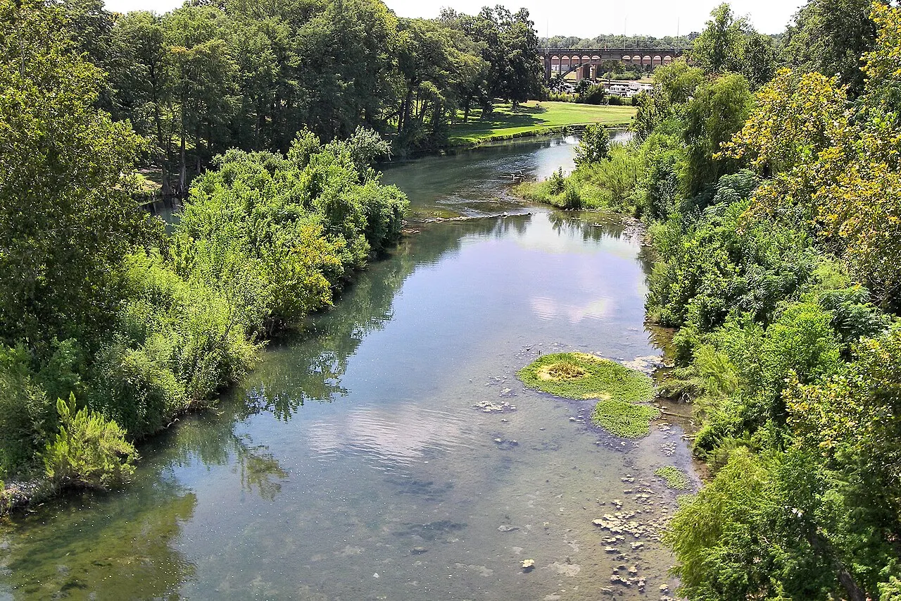 Guadalupe River at Gruene, New Braunfels, Texas, United States