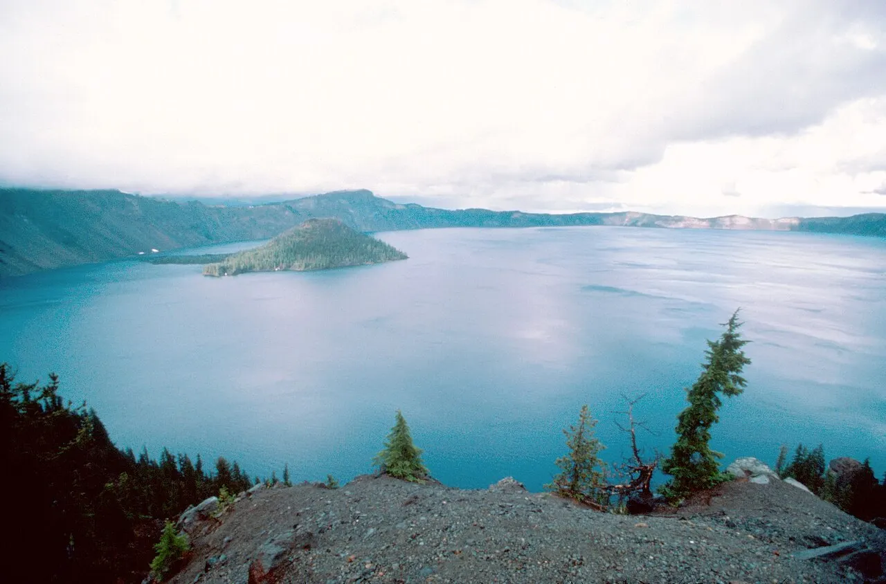 Wizard Island, Crater Lake National Park, Oregon, United States